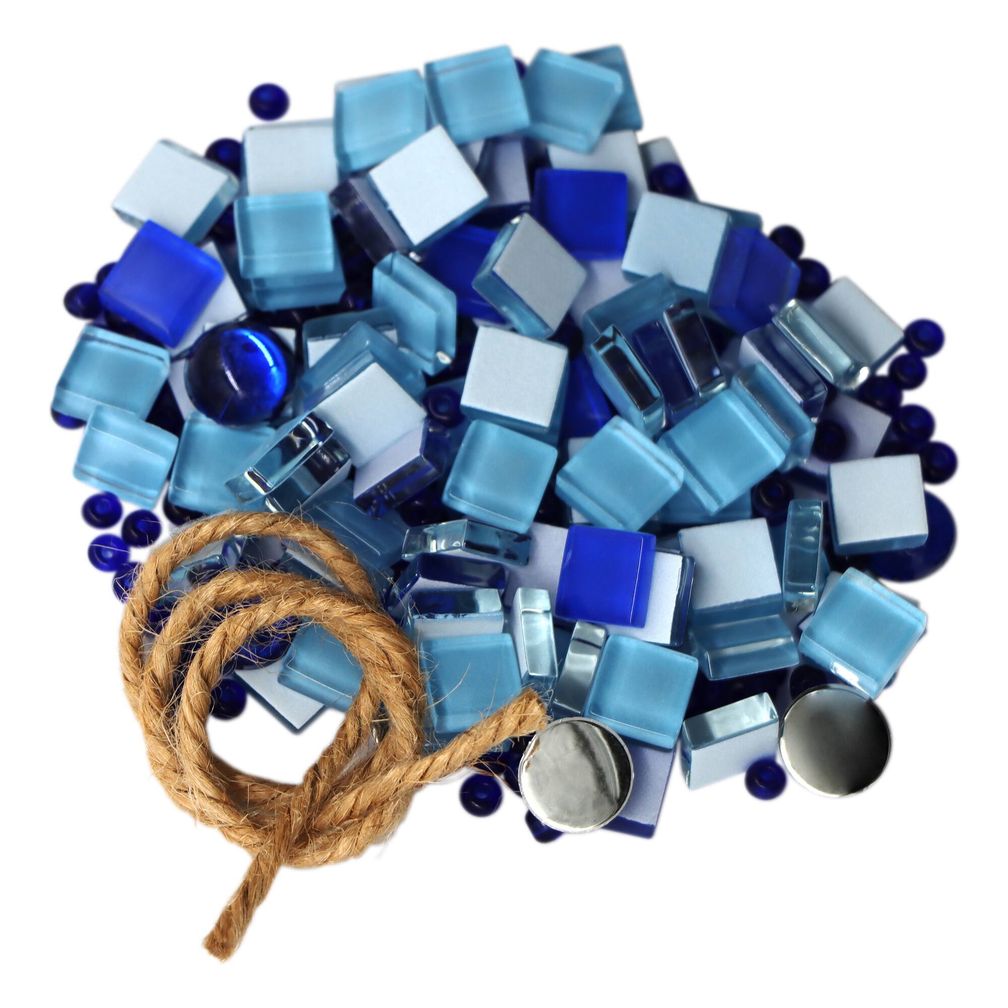 3.5" Cool Tones Mosaic Vase Kit by Make Market®